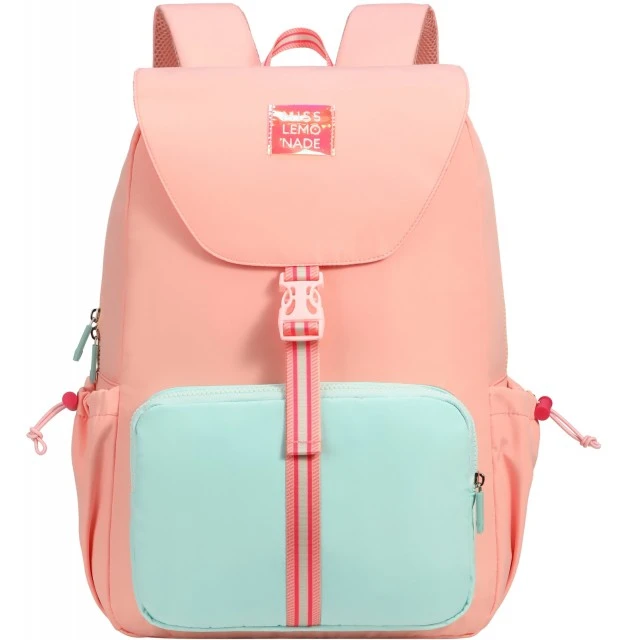 School backpack Miss Lemonade, Enjoy, 44x30x16cm, Coral