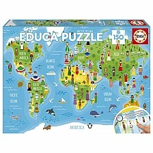 Puzzle, Educa, Girls of the World, Geographic, 150 pieces