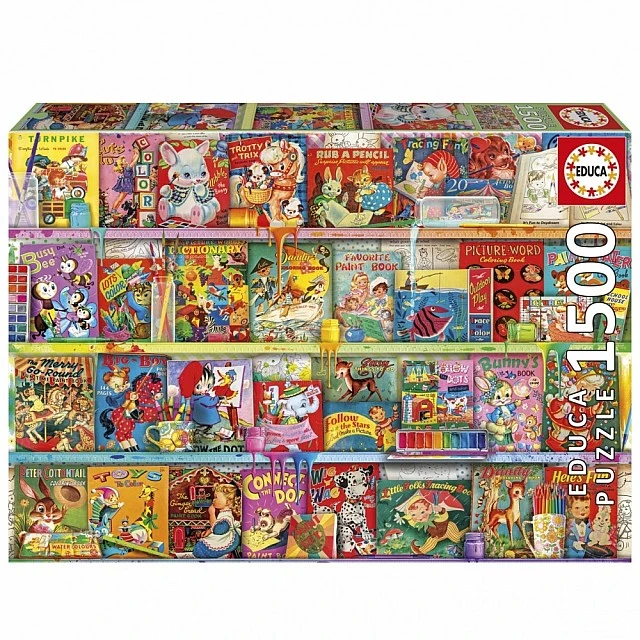 Puzzle, Educa, Fun Book Corner, 1500 pieces