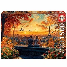 Puzzle, Educa, Lovers in Paris, 1500 pieces