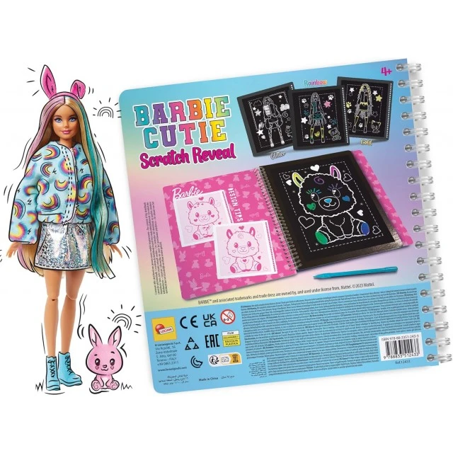 Creative Kit, Lisciani, Barbie, Scratch Reveal, Scratch Book Barbie cutie