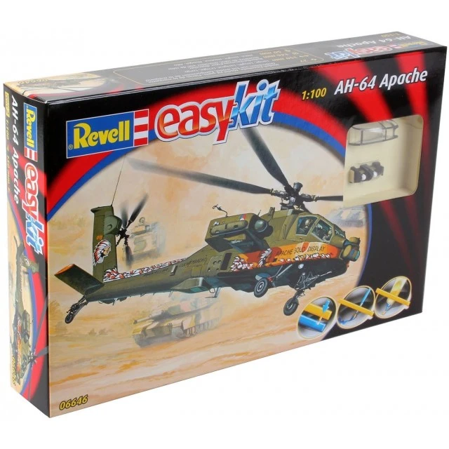 Model aircraft assembly AH-64D Apache helicopter, 27 parts