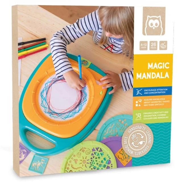 Drawing set, Eurekakids, Magic Mandala, 26 pieces