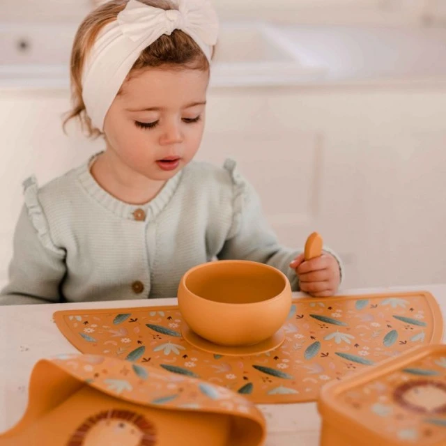 Silicone vacuum feeding bowl, Sassi, Lion cub