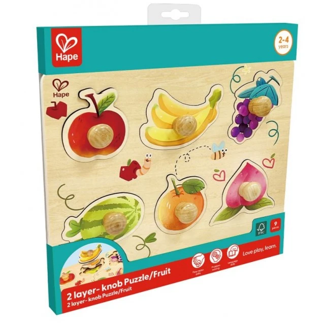 Wooden puzzle, Hape, Fruits