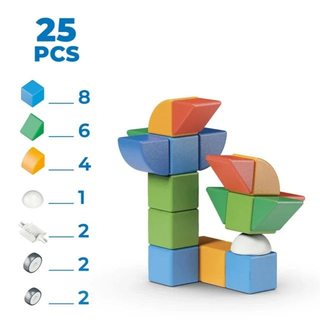 Magicube Magnetic Construction Set, Small World, 25 pieces