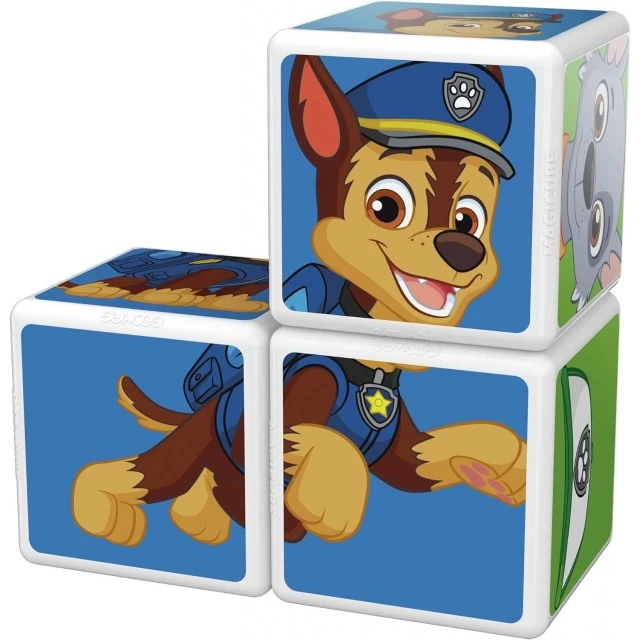 Магнитен конструктор Magicube, Paw Patrol Чейс, Скай и Роки 077, 3 части