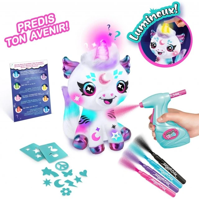 Творчески комплект, Canal Toys, Плюшена играчка за оцветяване, Космически еднорог с въпроси и отговори