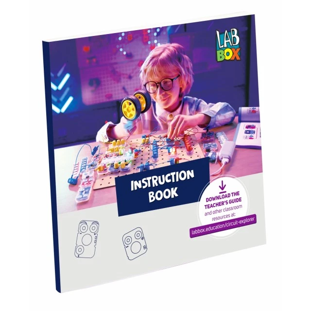 Образователен комплект, Hape, LabBox, Изследване на вериги, Базово ниво, 30 части