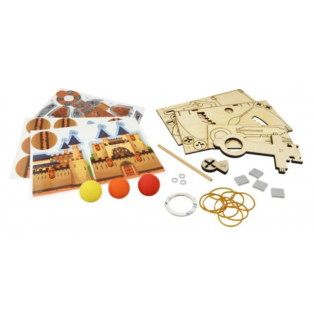 Educational assembly game, Buki, DIY catapult