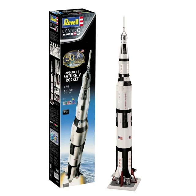 Комплект сглобяем модел Apollo 11 Saturn V Rocket, 183 части