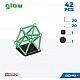 Магнитен конструктор Glow 329, 42 части