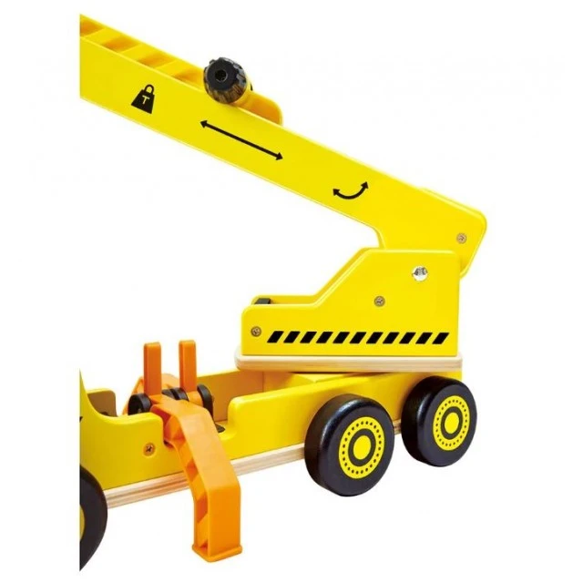 Children’s wooden set, Hape, Mobile crane, 5 pieces
