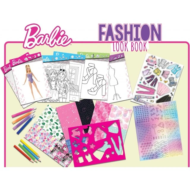 Творчески комплект, Lisciani, Barbie, Книжка модно студио