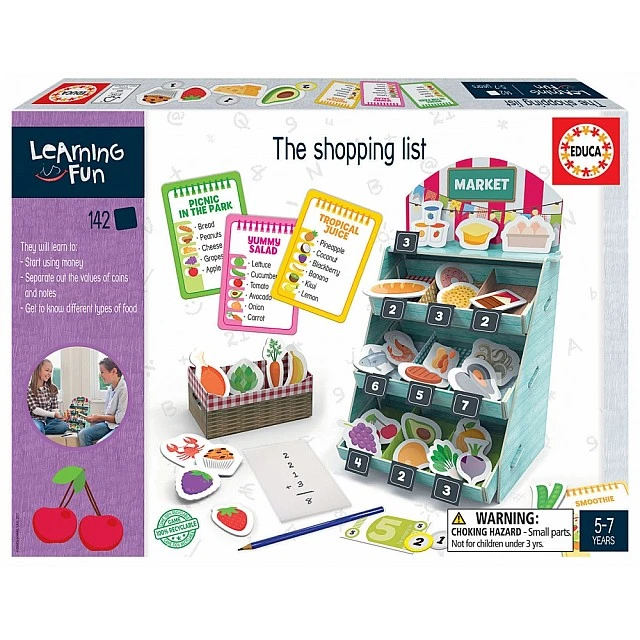 Educational game, Educa, Shopping list, 142 pieces