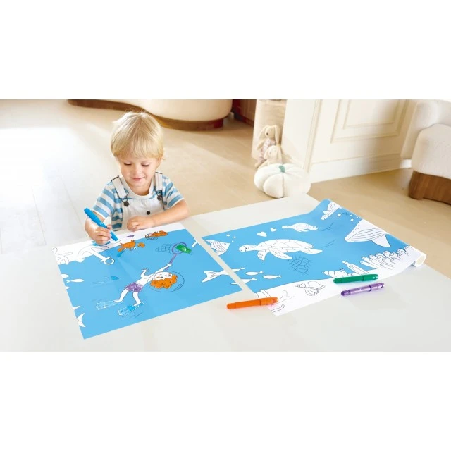 Creative set, Hape, Coloring paper roll, Ocean