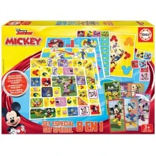 Комплект настолни игри, Educa, Mickey and Friends, 8 броя