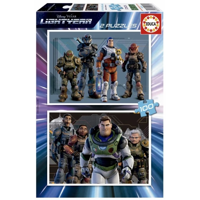 Puzzle for children, Educa, Light year, 2 x 100 pieces