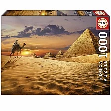 Puzzle, Educa, Camel in the desert, 1000 pieces