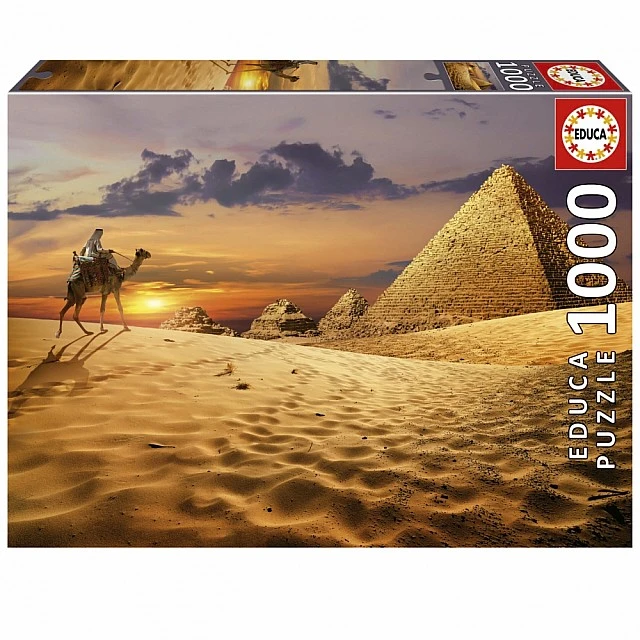 Puzzle, Educa, Camel in the desert, 1000 pieces
