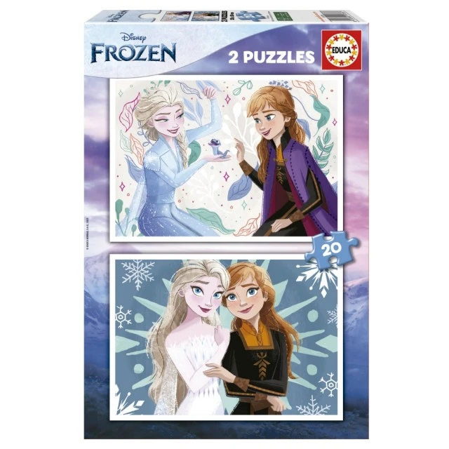 Frozen 2in1 puzzle, 2 x 20 pieces
