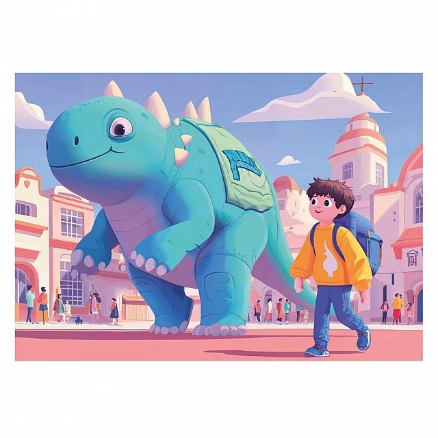 Progressive puzzle, Educa, Dino Friends, 20-40-60-80 pieces
