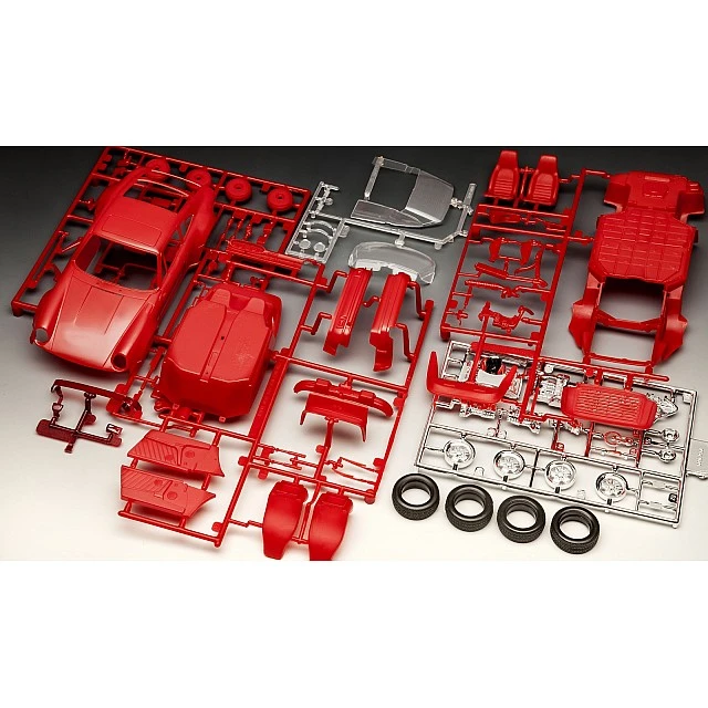 Assembly model, Revell, Gift set car 50 years Porsche 911 Turbo, 86 parts