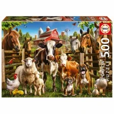 Friends on the farm puzzle, 500 pieces