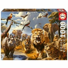 Пъзел Диви животни, 1000 части