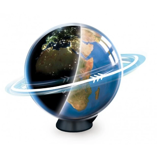 Educational toy Luminous rotating globe 2 in 1, 20 cm