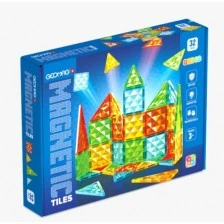 Magnetic Constructor, Geomag, Multicolored Tiles, STEM, 32 Pieces