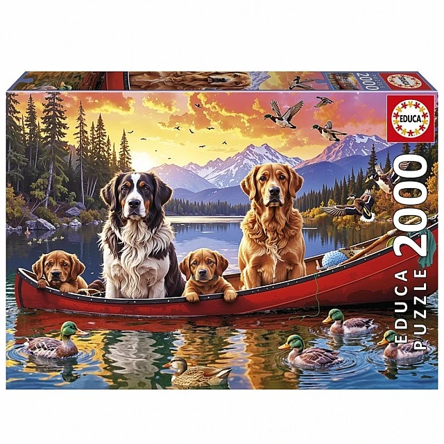 Puzzle, Educa, Sunday with the children, 2000 pieces
