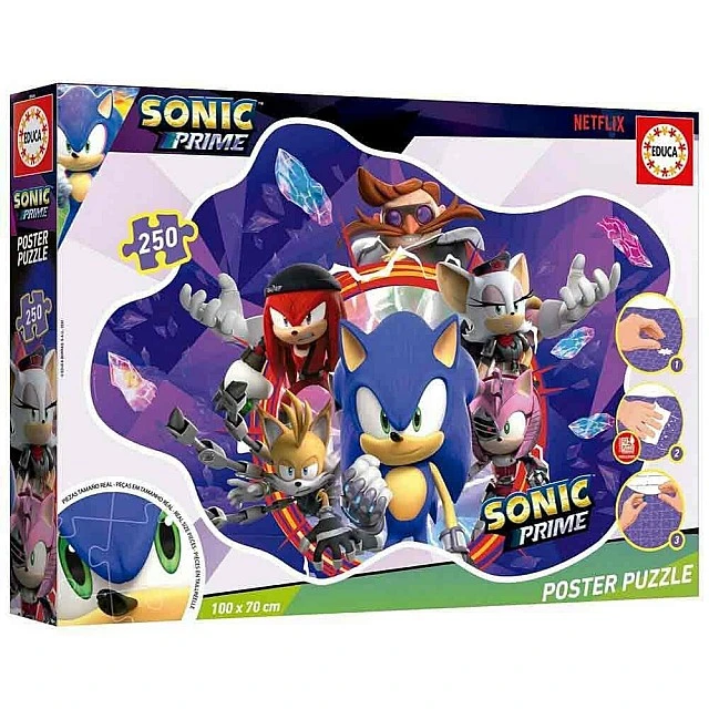 Пъзел Sonic Prime, Плакат, 250 части