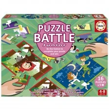 Puzzle battle set Educa 16 x 9 pieces Fairy Tales