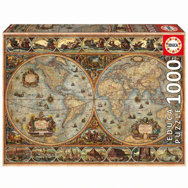 Puzzle, Educa, The World, 1000 pieces