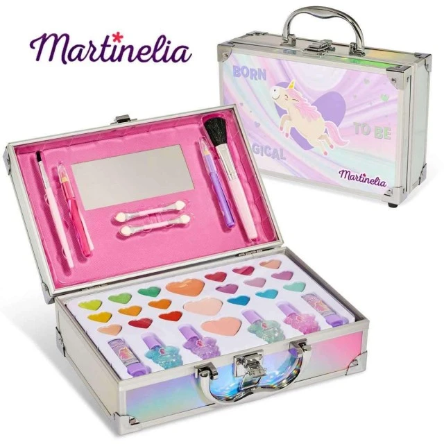 Комплект козметика в метално куфарче Little Unicorn, 33 части