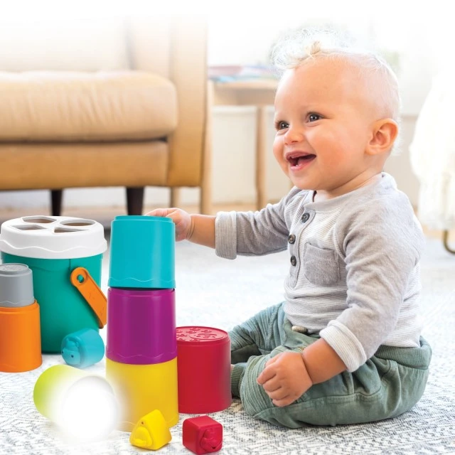 Set of bins for arranging and sorting, Infantino, 14 pieces