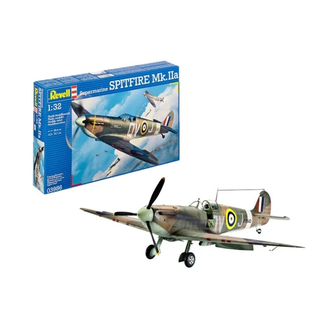 Assembled model Airplane Supermarine Spitfire Mk.IIa, 131 parts