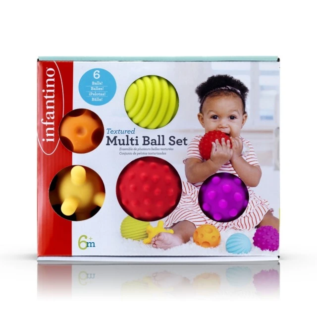 Set of baby sensory balls, Infantino, 6 pieces