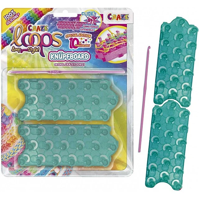 Creative kit, Craze, Loops, Bracelet knitting mat and hook set