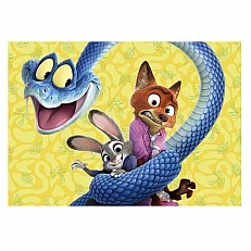 Прогресивен пъзел, Educa, Zootopia 4 в 1, 50/80/100/150 части
