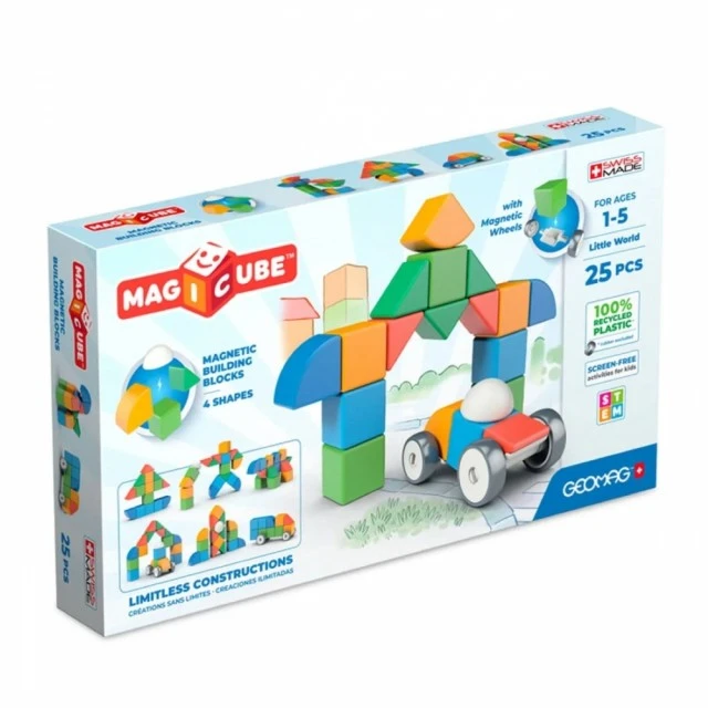 Magicube Magnetic Construction Set, Small World, 25 pieces