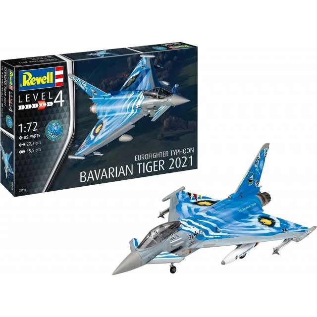 Eurofighter Typhoon The Bavarian Tiger 2021 buildable model, 85 parts