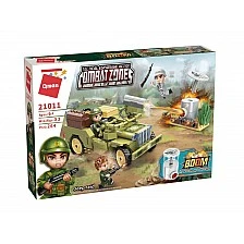 Building set Combat Zone Jeep attack, 264 pieces