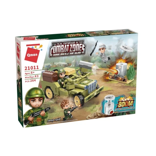 Building set Combat Zone Jeep attack, 264 pieces