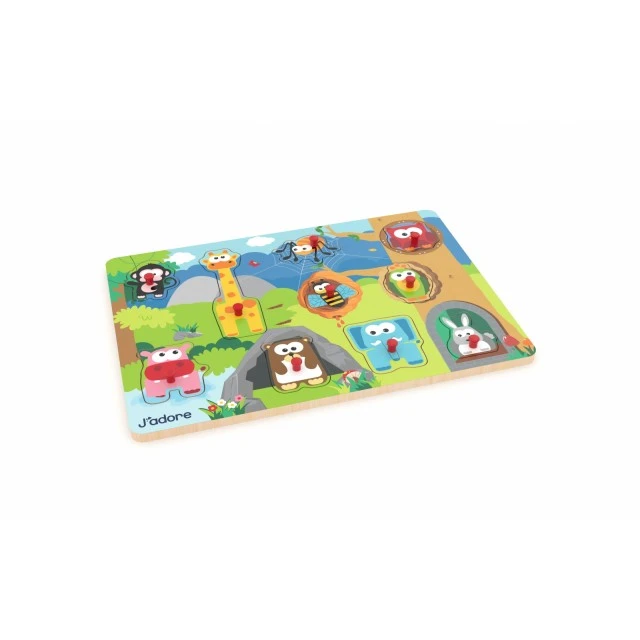 Wooden matching puzzle, J′adore, Animals