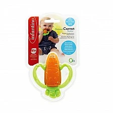 Silicone baby teether, Infantino, Carrot