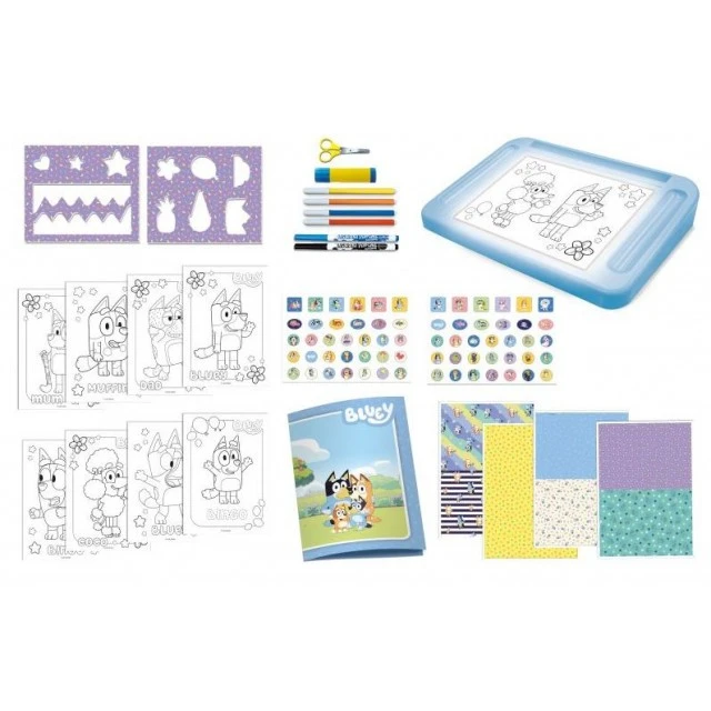 Creative set, Lisciani, Bluey, Drawing school with light board