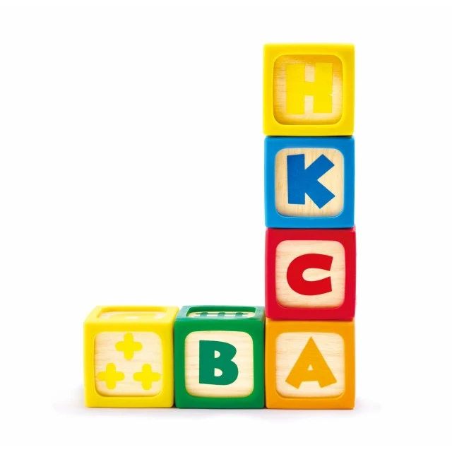 Educational cubes, Hape, 10pcs.
