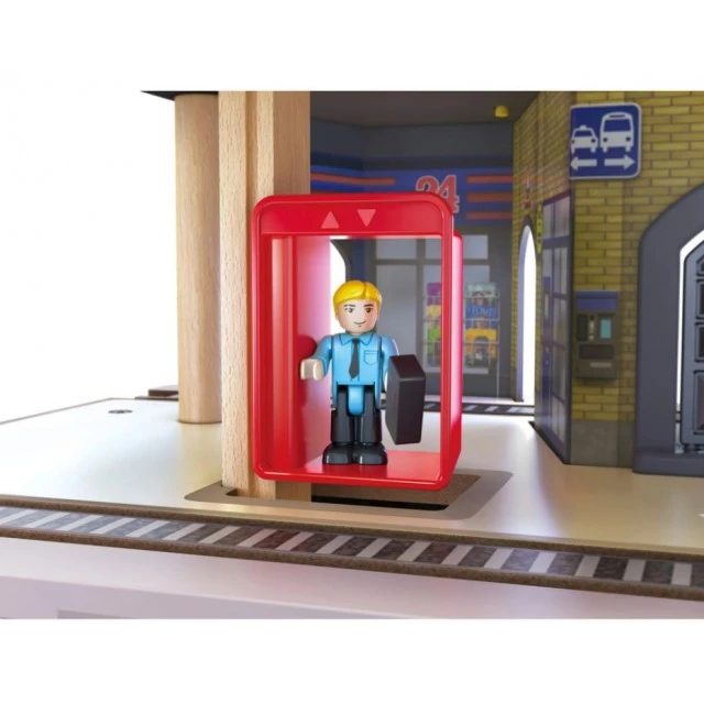 Railway set, Hape, Multi-storey city railway set, 58 pieces
